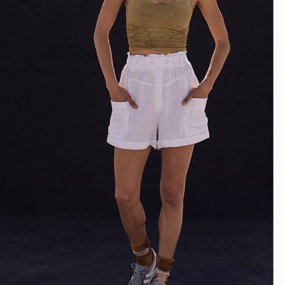 FP Movement by Free People White High Waist Shorts